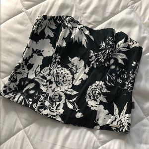 Floral corset top